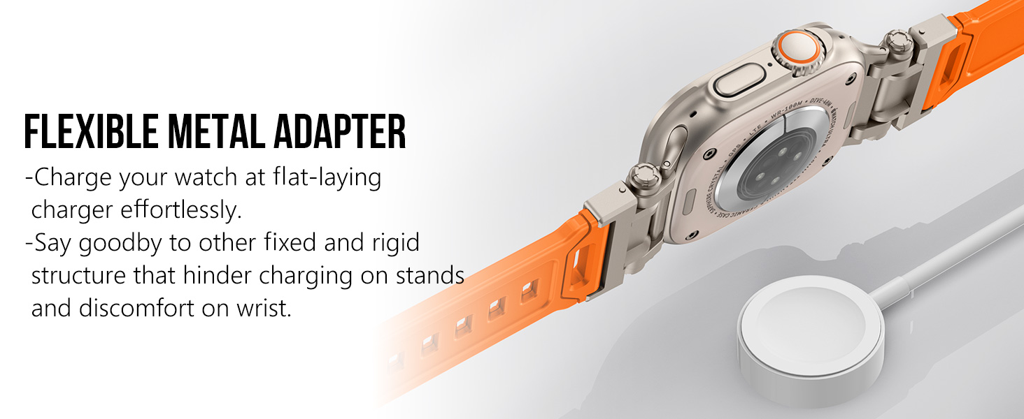 Orange Band with Titanium Adapter