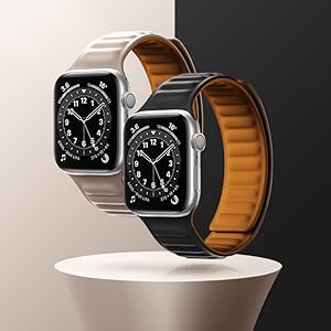 Magnetic Leather Loop Watch Band