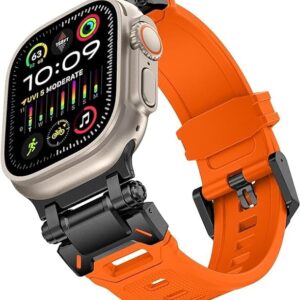 Orange Strap with Titanium Adapter