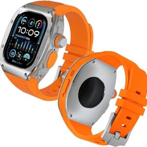 Rugged Protective Case iWatch Silver-Orange