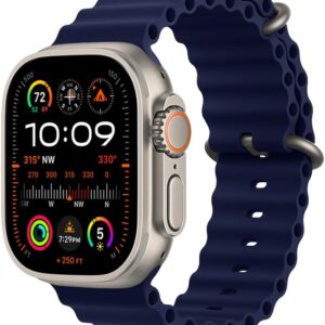 Silicone Ocean Band Navy Blue