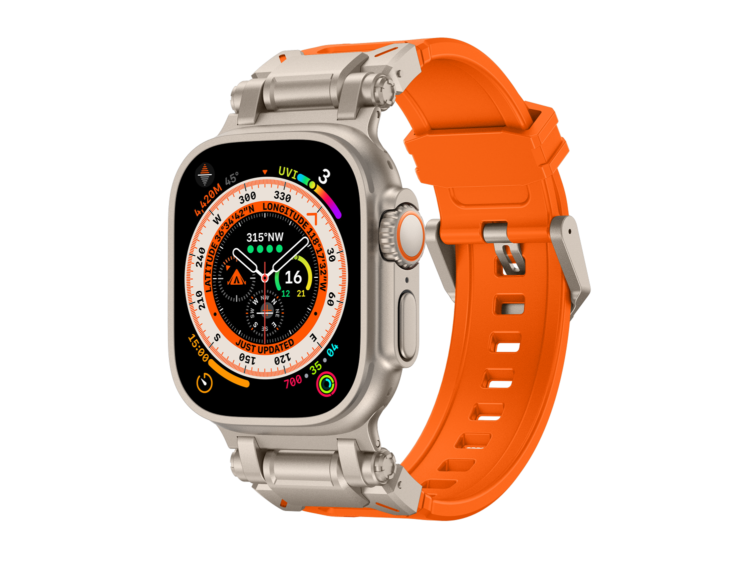 Orange Band with Titanium Adapter