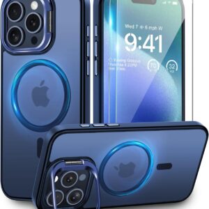 Magnetic Phone Case with Kickstand - Blue