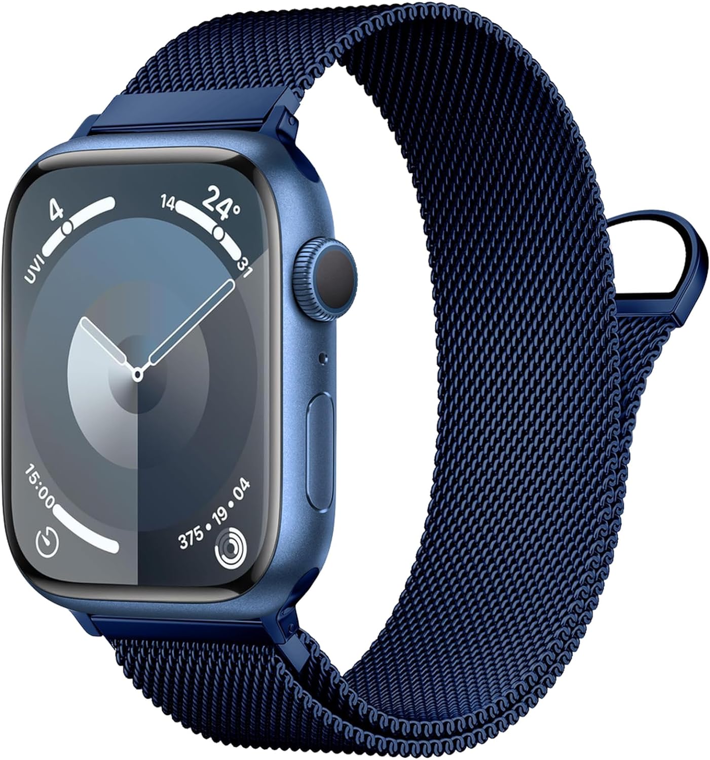 Steel Mesh Loop Magnetic Blue Band