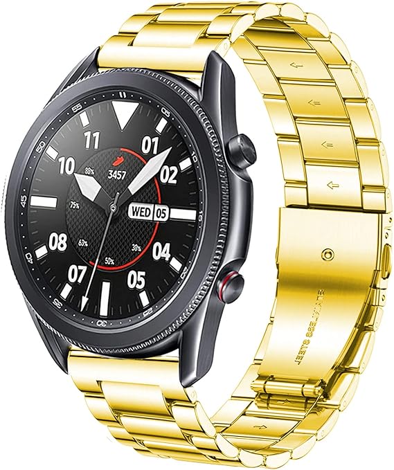 Stainless Steel Metal Strap Gold