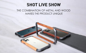 Real Wood Accents Aluminum Bumper Case