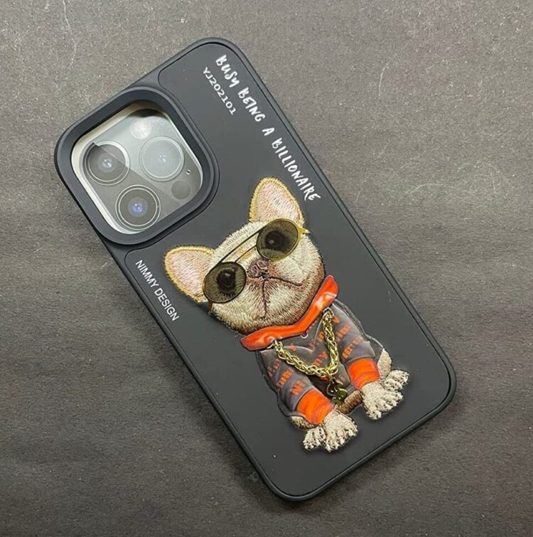 Black Swag Dog Back Case Cover