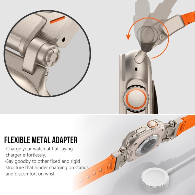 Orange Band with Titanium Adapter