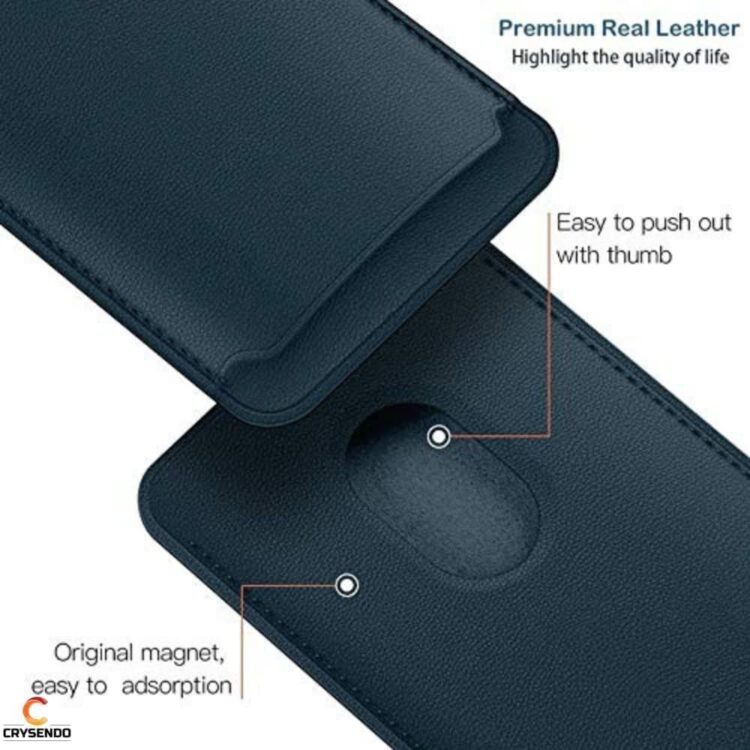 Wallet Leather Magnetic Case-Black