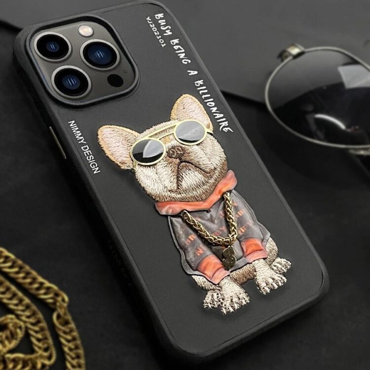 Black Swag Dog Back Case Cover