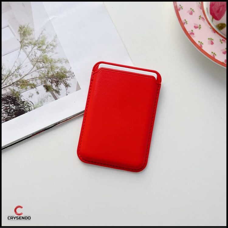 Wallet Leather Magnetic Case-Red